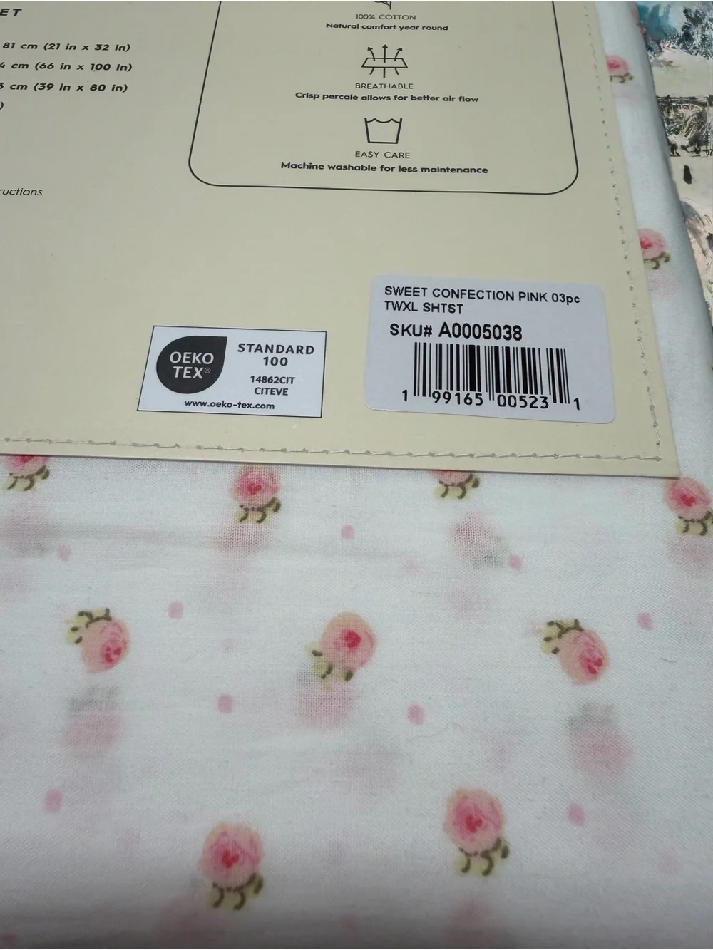 SWEET CONFECTION PINK Laura Ashley Floral Twin XL Sheet Set ~ Dainty Roses